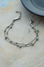 Playfully Layered Evil Eye Sterling Silver Chain Bracelet