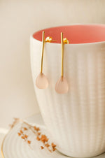 Little Drops Of Joy Gold Plated Sterling Silver Stud Earrings