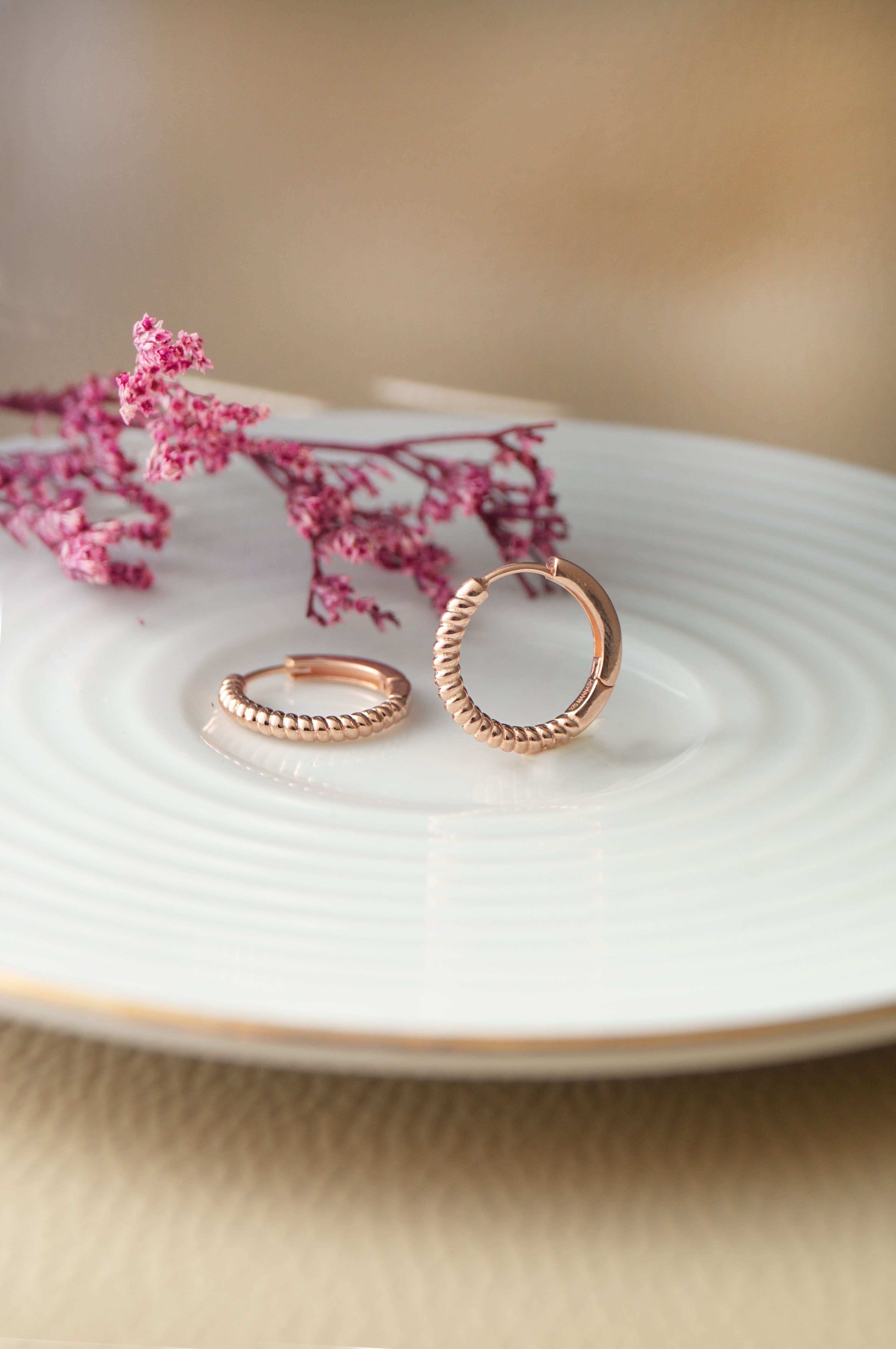 Keeley Hoop Earrings in Sterling Silver