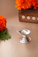 Auspicious Pooja 925 Sterling Silver Diya Stand