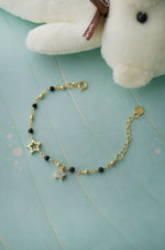 Star Play Charm Gold Plated Sterling Silver Chain Kids Nazariya Bracelet