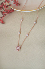 Pretty Versatile Rose Gold Plated Sterling Silver Chain Necklace