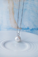 Pearl With A Bling Sterling Silver Pendant