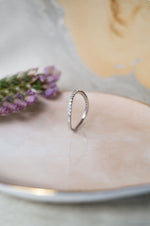 A Lite Bend Sterling Silver Ring