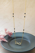 Promise Of Infinity Gold Plated Sterling Silver Mangalsutra Necklace