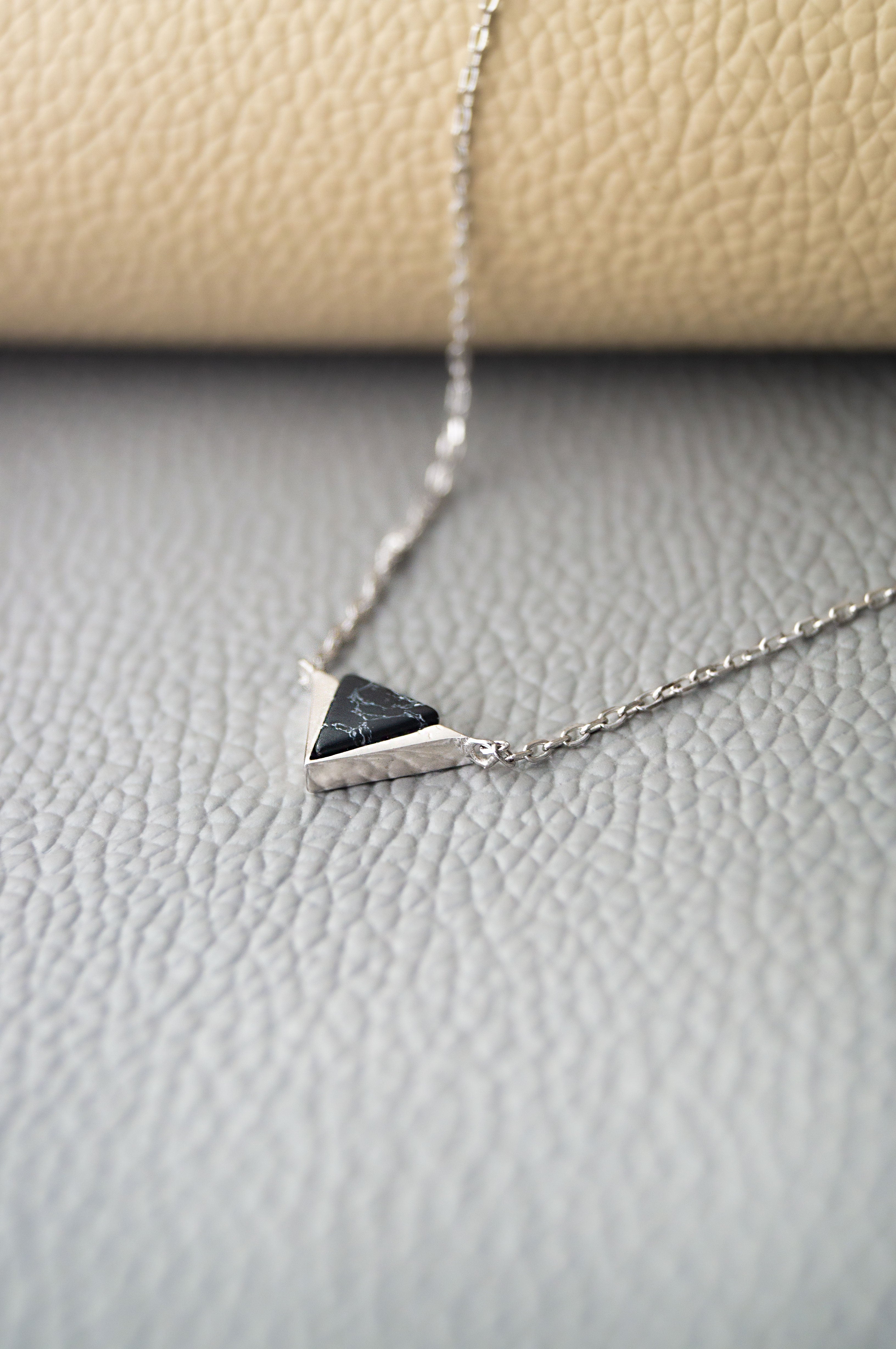 Miriams Jewelry Diamond Triangle Necklace - Miriams Jewelry