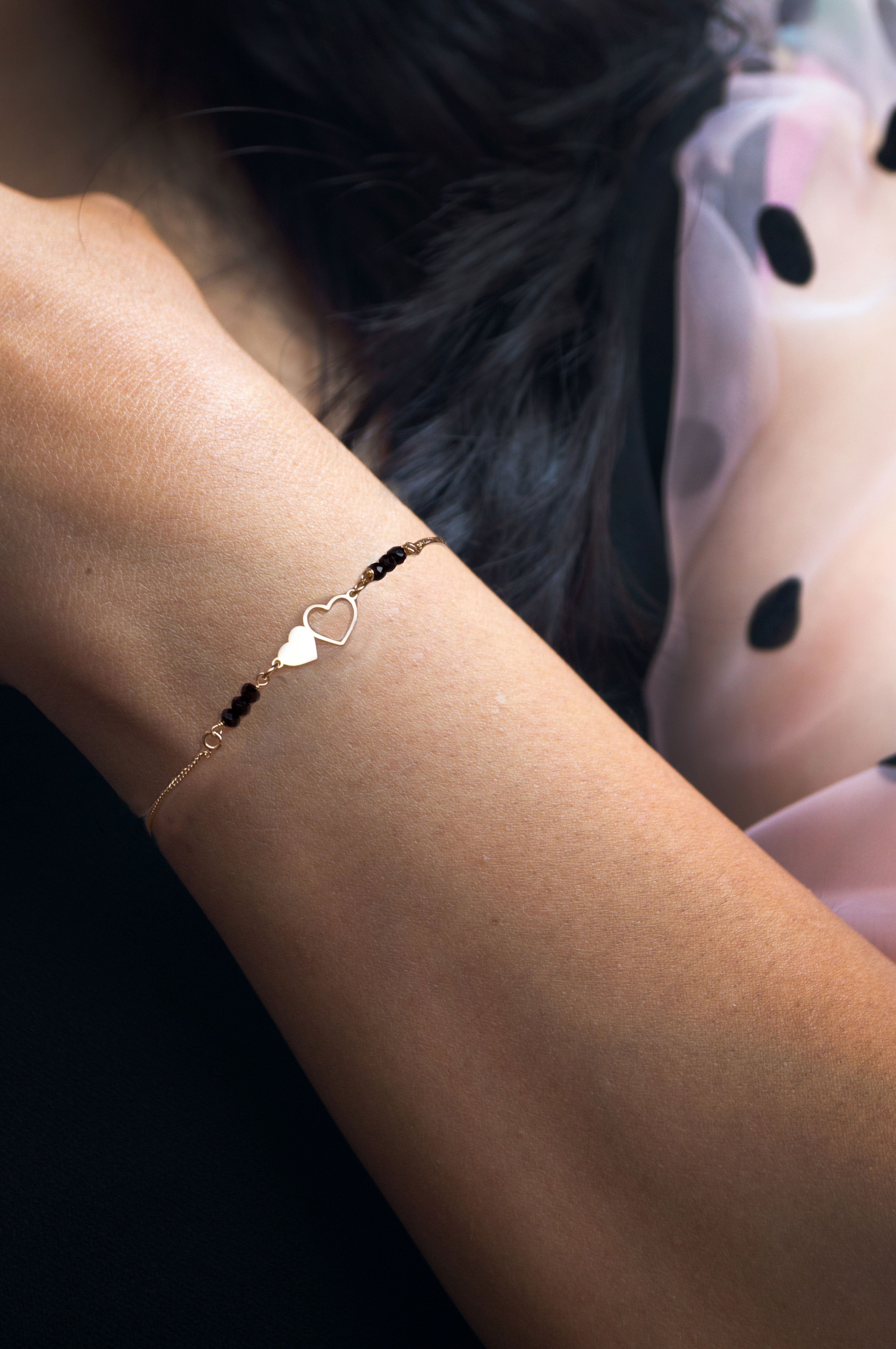 14k Rose Gold Diamond Dangle Bracelet by Parade Designs