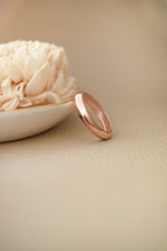 Cutting Edge Rose Gold Plated Sterling Silver Band Ring