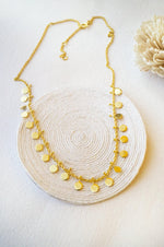 Classic Circle Garland Gold Plated Sterling Silver Necklace