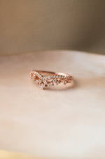 Fairy Crown Rose Gold Plated Sterling Silver Ring