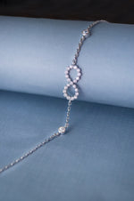 Forever Infinity Sterling Silver Chain Bracelet