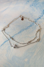 Starry Night Two Layer Sterling Silver Chain Bracelet