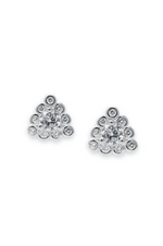 Just-Tri-Me Sparkle Solitaire Sterling Silver Stud Earrings