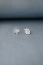 Dainty Leaf Sterling Silver Earrings