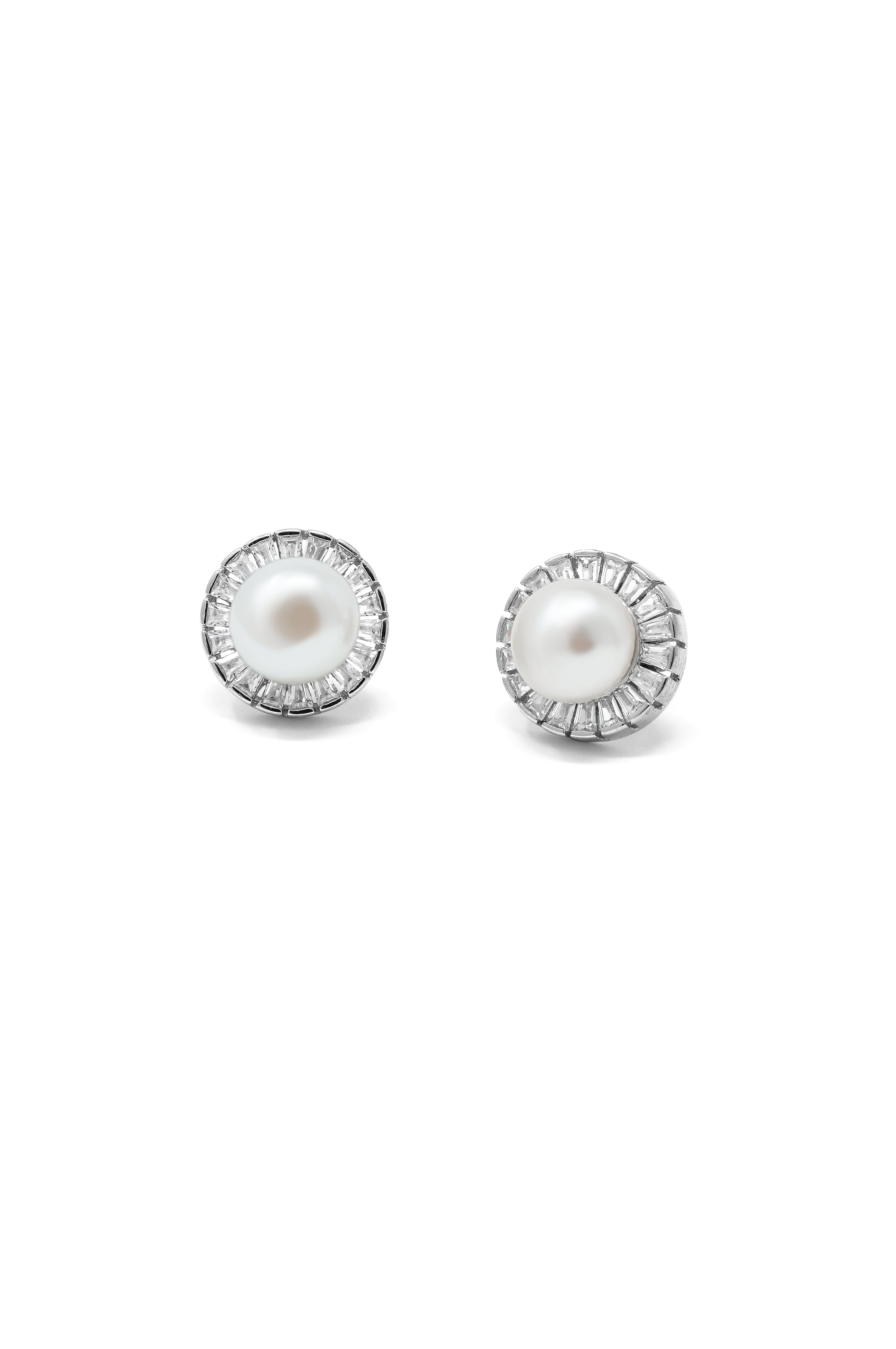 Monroe Pearl Diamond Earrings