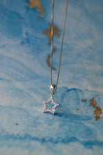 Halo Star Sterling Silver Pendant